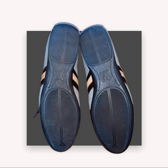 Mens Louis Vuitton shoes with  brown and Vachetta leather strip detailing. - Picture 10 of 11